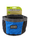The Outward Hound Travel Bowl in Blue