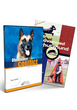 Obedience w/o Conflict 2- The Game (DVD)/ Adv. Schutzhund (book) Combo