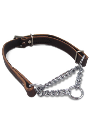 Amish Leather Martingale Collar in Collars, Lines & Leads