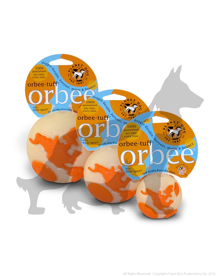 The Orbee Tuff - Orbee World Glow and Orange Ball in Tugs, Balls